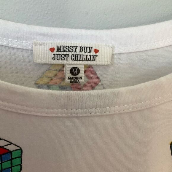 Messy Bun Rubik’s Cube Crop Top, M. Adorbs! - Picture 9 of 9